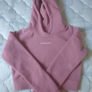 Alphalete Cropped Hoodie (Mauve)
